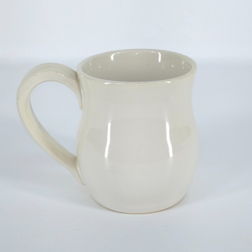Paw Paw Pottery Oh Gussie Coffee Mug Cracker Barrel Stoneware Cream Glaze Cup